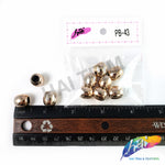 12mm Light Rose Gold Metallic Beads, PB-43 (10 pieces)
