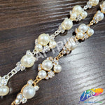 1/2" Pearl Crystal Rhinestone Trim, PRL-04