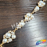 1/2" Pearl Crystal Rhinestone Trim, PRL-04