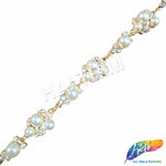 1/2" Pearl Crystal Rhinestone Trim, PRL-04
