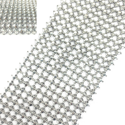 12-row Flat Top Pyramid Stud Plastic Banding, PSB-006