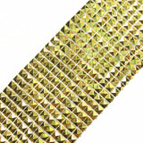 12-Row Pyramid Cut Square Stud Plastic Banding, PSB-010