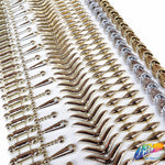 1 1/8" Gold 2-row Cateye Plastic Stud Trim, PST-038