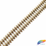 1 1/8" Gold 2-row Cateye Plastic Stud Trim, PST-038