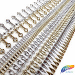 5/8" Gold Dangling Cateye Plastic Stud Trim PST-051
