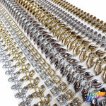 1" Wing Plastic Stud Trim w/ Rhinestones, PST-069