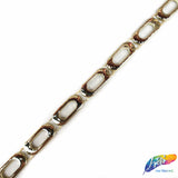 3/8" Gold Oval Plastic Stud Trim, PST-087