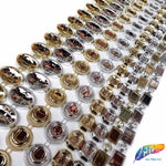 3/4" Silver Round Plastic Stud Trim, PST-092