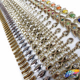 1/2" Silver Cateye Plastic Stud Trim, PST-099