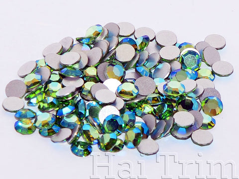 Peridot AB - Preciosa Non Hotfix Flatback Rhinestones