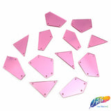 Pink Cut Mirror Stones (Pink-008)