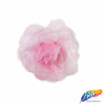 CLOSEOUT! Small 3D Stiff Organza/Chiffon Flower Brooches (3 pieces)