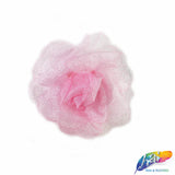 CLOSEOUT! Small 3D Stiff Organza/Chiffon Flower Brooches (3 pieces)