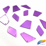 Purple Cut Mirror Stones (Purple-015)