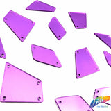 Purple Cut Mirror Stones (Purple-015)