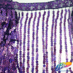 Color AB Sequins Fringe (6" 12" 16"), SEQ-001 AB