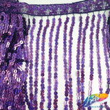 Color AB Sequins Fringe (6" 12" 16"), SEQ-001 AB