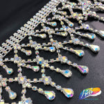 CLOSEOUT! 5 yards of Crystal Rhinestone Fringe, QL-021, QL-022