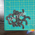 Beaded Rhinestone Motif Applique, RA-013