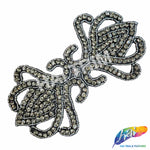 Beaded Rhinestone Motif Applique, RA-019