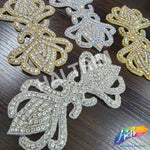 Beaded Rhinestone Motif Applique, RA-019