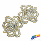 Beaded Rhinestone Motif Applique, RA-019