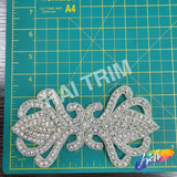 Beaded Rhinestone Motif Applique, RA-019