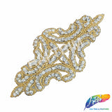 Beaded Rhinestone Motif Applique, RA-035