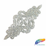 Beaded Rhinestone Motif Applique, RA-035