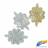 Beaded Rhinestone Motif Applique, RA-037