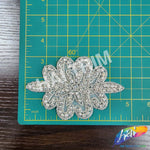 Beaded Rhinestone Motif Applique, RA-037