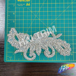Beaded Rhinestone Motif Applique RA-038