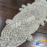 Beaded Rhinestone Motif Applique, RA-040