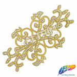Beaded Rhinestone Motif Applique, RA-067