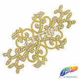 Beaded Rhinestone Motif Applique, RA-067