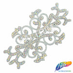 Beaded Rhinestone Motif Applique, RA-067