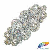 Beaded Rhinestone Motif Applique, RA-068
