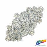 Beaded Rhinestone Motif Applique, RA-068
