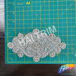Beaded Rhinestone Motif Applique, RA-068