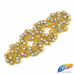 Beaded Rhinestone Motif Applique, RA-074