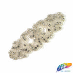 Beaded Rhinestone Motif Applique, RA-074