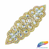 Beaded Rhinestone Motif Applique, RA-081