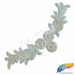 Beaded Rhinestone Motif Applique, RA-084