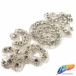 Beaded Rhinestone Motif Applique, RA-085