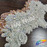 Beaded Rhinestone Motif Applique, RA-207 (S)