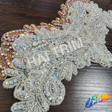 Beaded Rhinestone Motif Applique, RA-207 (S)