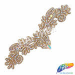 Beaded Rhinestone Motif Applique, RA-207 (S)