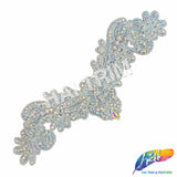 Beaded Rhinestone Motif Applique, RA-207 (S)