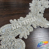 Beaded Rhinestone Motif Applique, RA-207 (L)