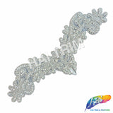 Beaded Rhinestone Motif Applique, RA-207 (S)
